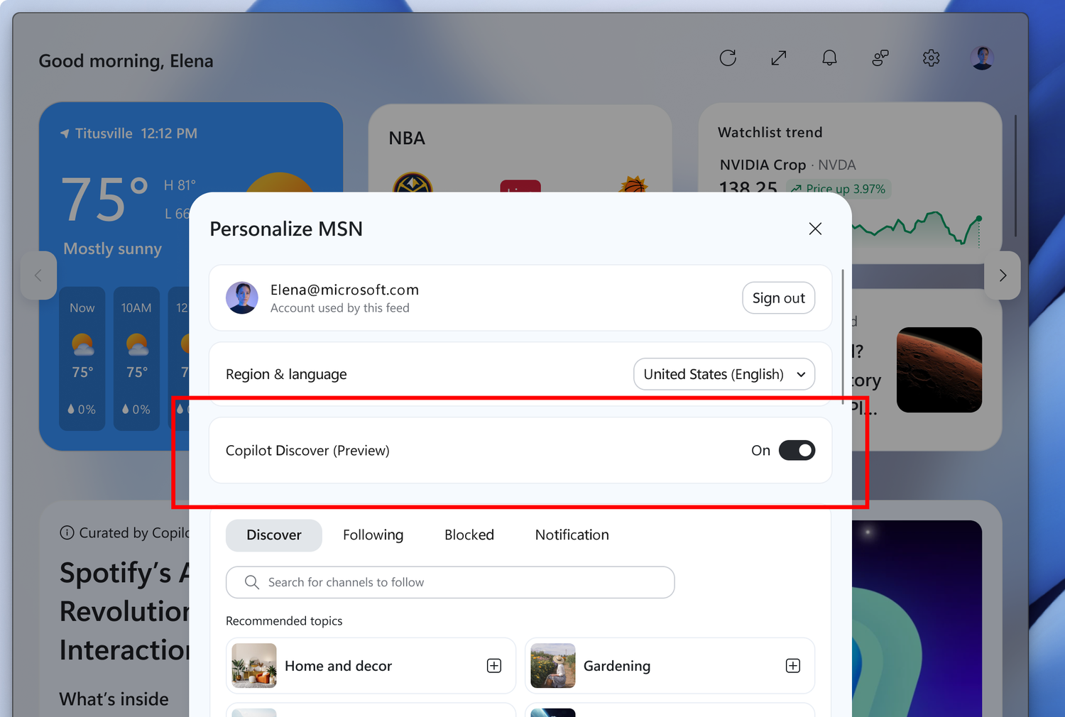 ������������� Copilot Discover