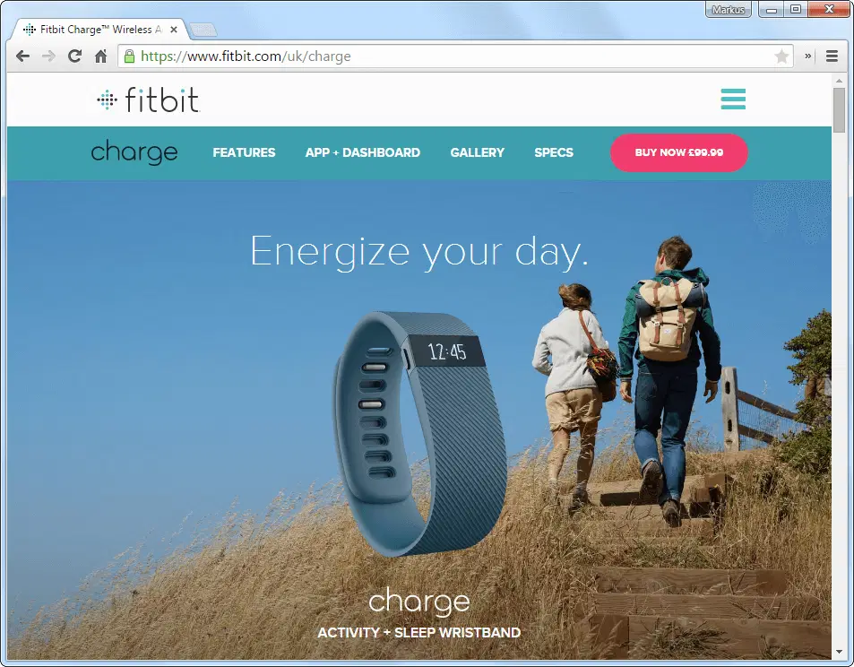 FitBit Charge:  � ������������ ������-������� �������� ����� ������ ��� ���������� ����� Bluetooth - ���� �� ��������� ����������