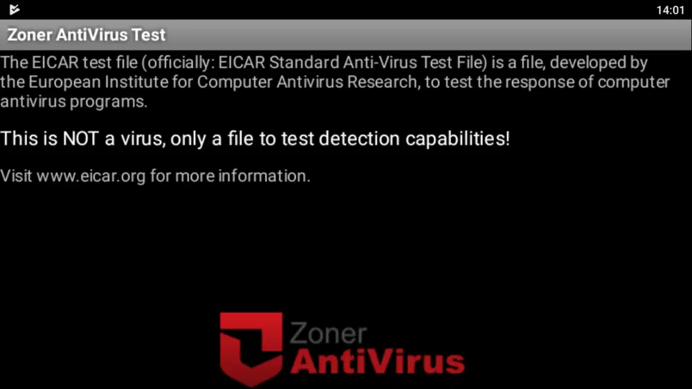 Zoner AntiVirus Test