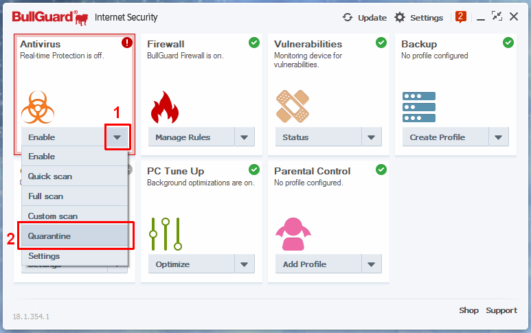 �������� ���������� BullGuard