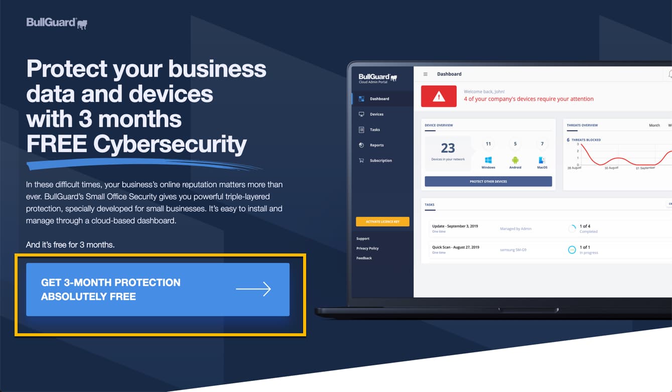 BullGuard Small Office Security �� 3 ������ ���������