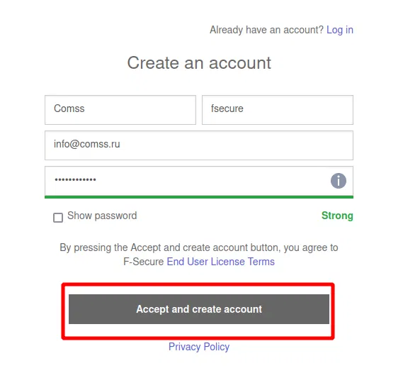 F-Secure SAFE – бесплатная лицензия