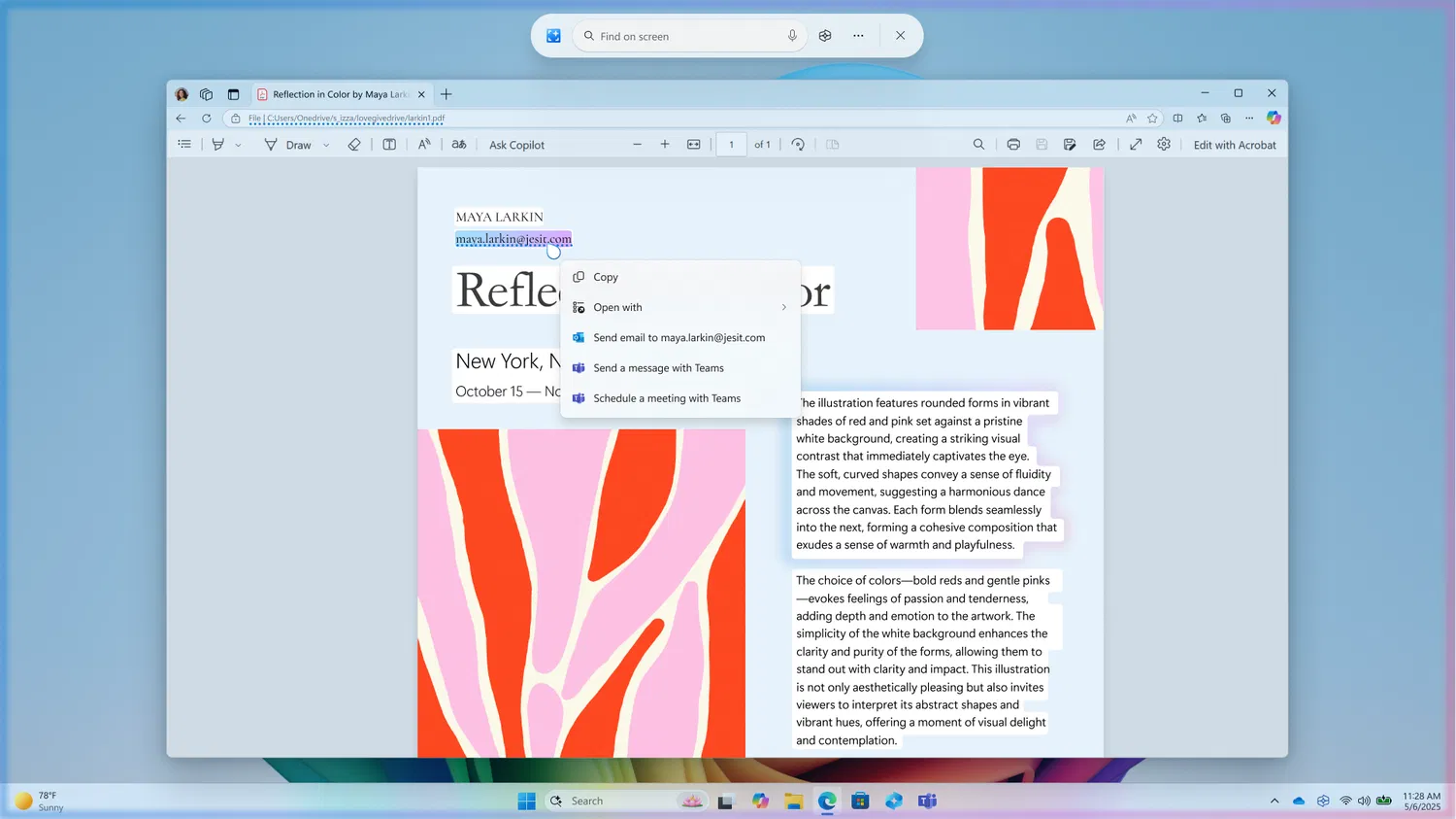 �������� Click to Do � PDF-��������� Microsoft Edge: �������� ��������� ��� �������� ������� � Teams