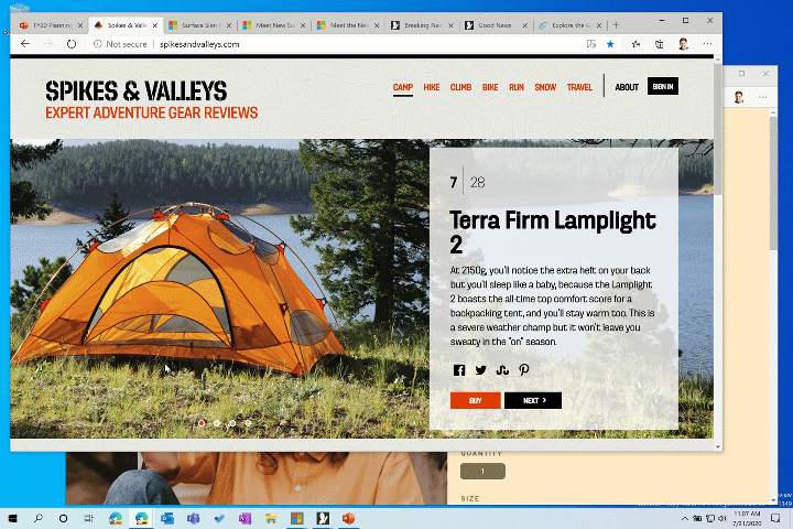 Улучшение прикрепленных сайтов в Microsoft Edge