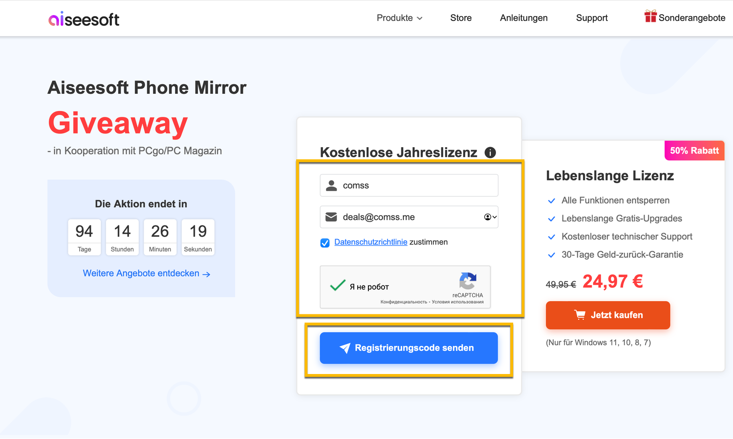 ���������� �������� Aiseesoft Phone Mirror