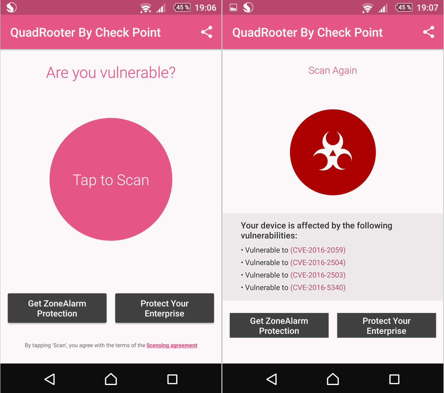 QuadRooter Scanner: ��������� ���������� ��������� Android