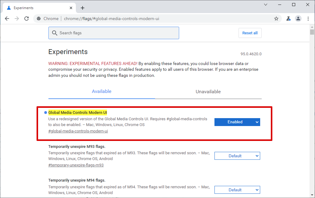 ������ ���������� ����������� � Chrome ������� ������ ���������� �����