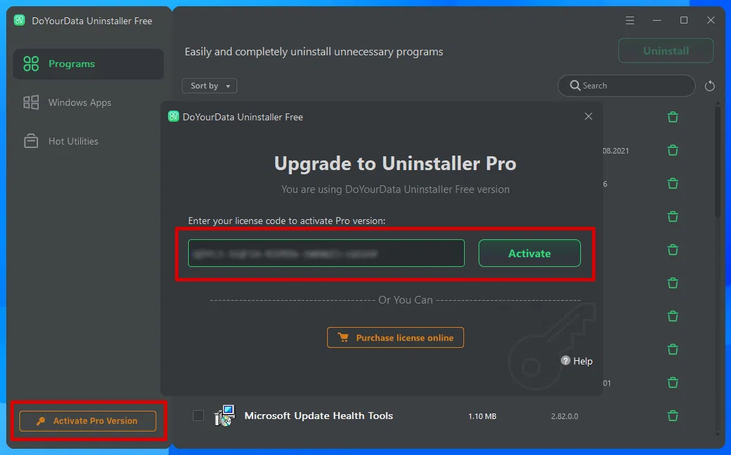 DoYourData Uninstaller Pro � ���������� ��������