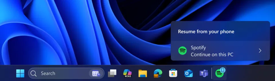 ����������� �� ������ ����� Windows � ������������ ���������� Spotify ��� ����������� ���������������