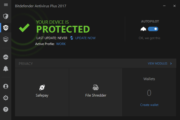 ����� Bitdefender Antivirus Plus 2017: ������ ������