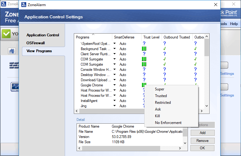 ����� ZoneAlarm Free Antivirus+ 2017: �������� ����������