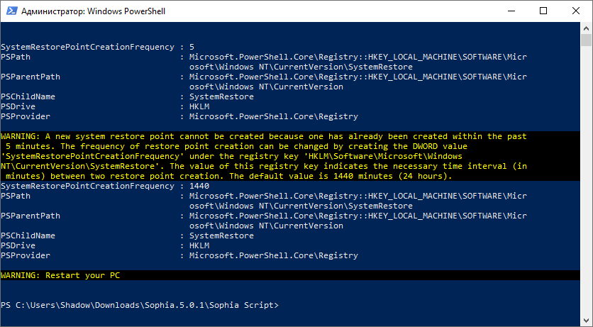 Windows 10 Sophia Script