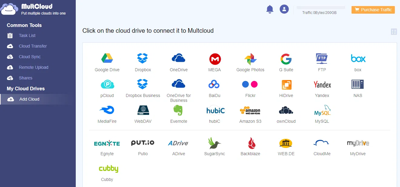 AOMEI MultCloud � �� 1 ��� ���������