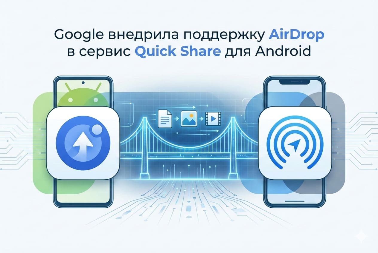 Передача файлов через AirDrop станет доступна на любых Android-смартфонах
