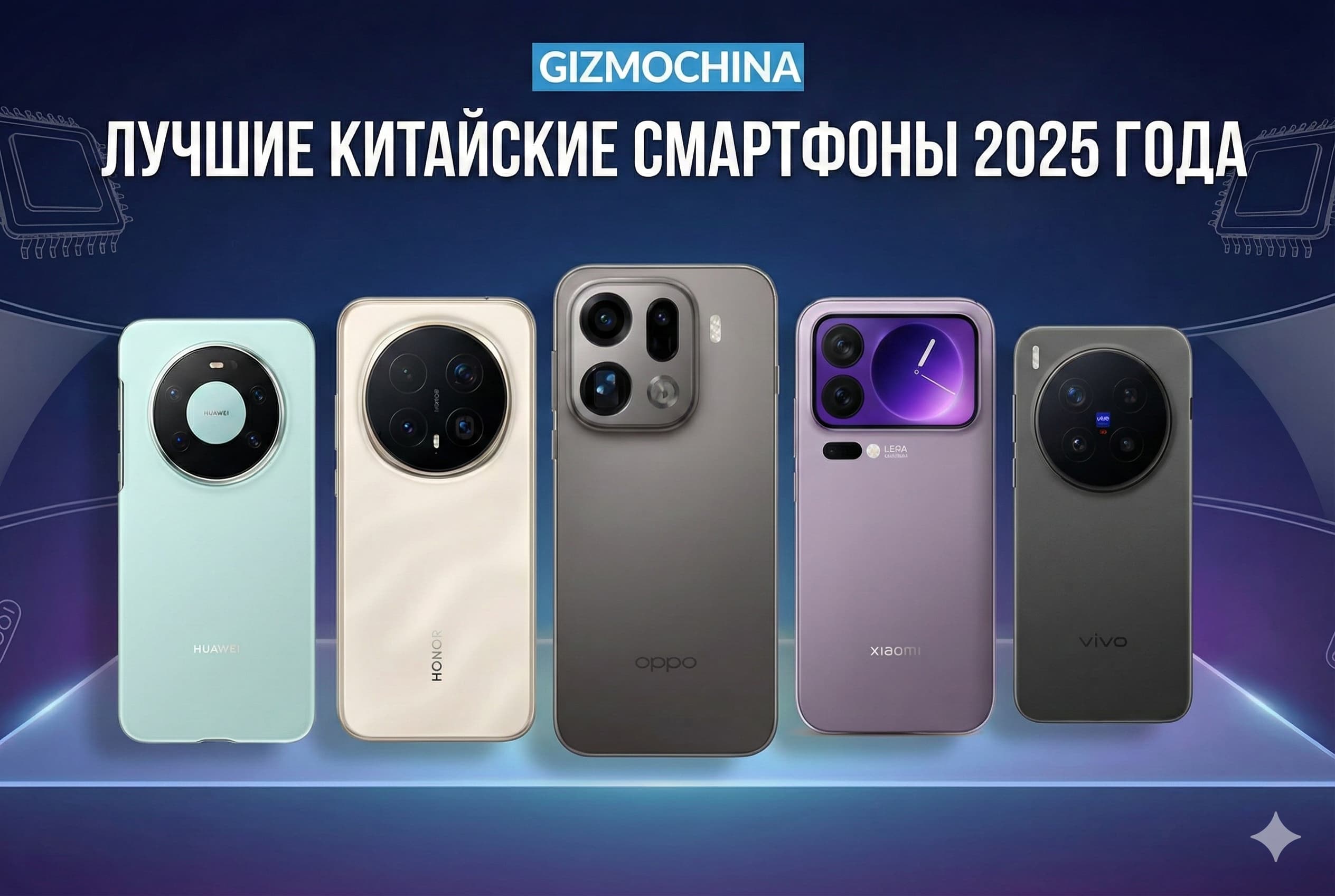 Итоги 2025 года: пять лучших флагманских смартфонов из Китая по версии GizmoChina