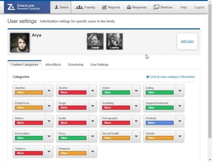 ����� ZoneAlarm Extreme Security 2017: ������������ ��������