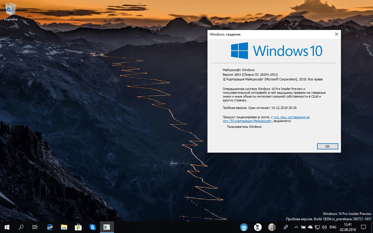 Windows 10 build 18204 (19H1)