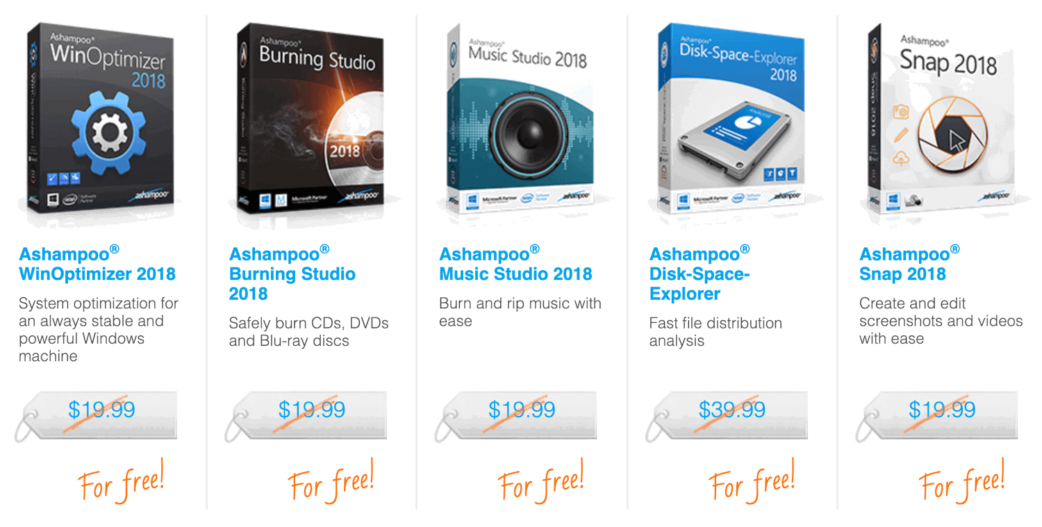 5 �������� Ashampoo ���������