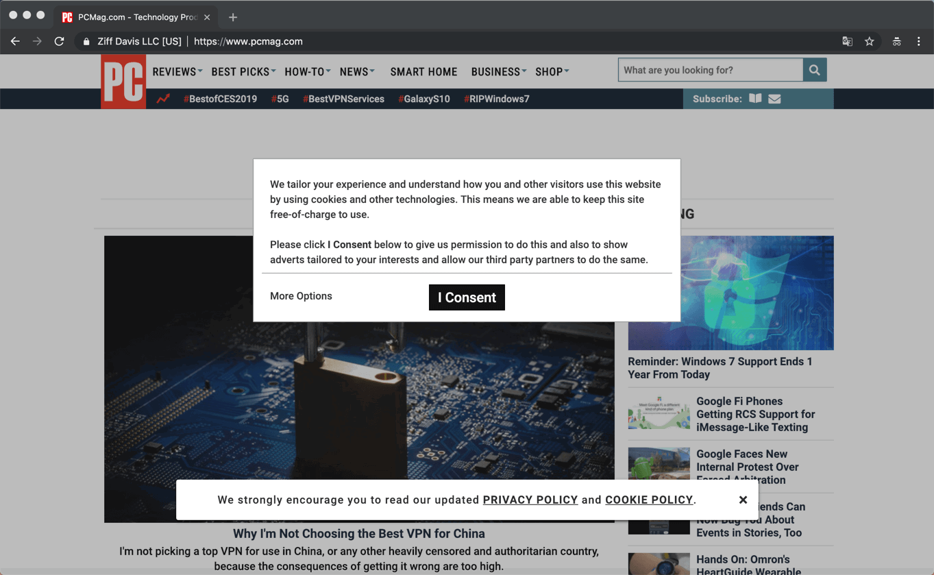 ��� ������������� ����������� �� ������������� ������ cookie � Chrome