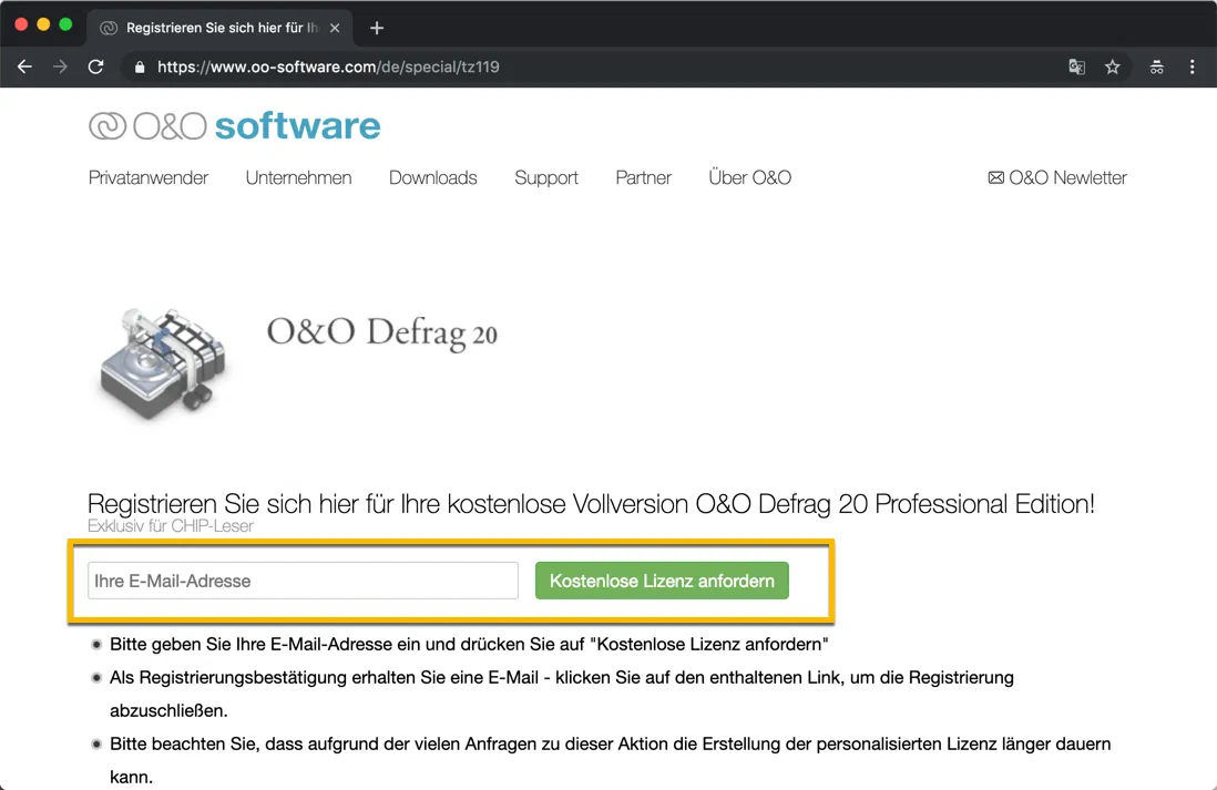 O&O Defrag 20 Professional – бесплатная лицензия