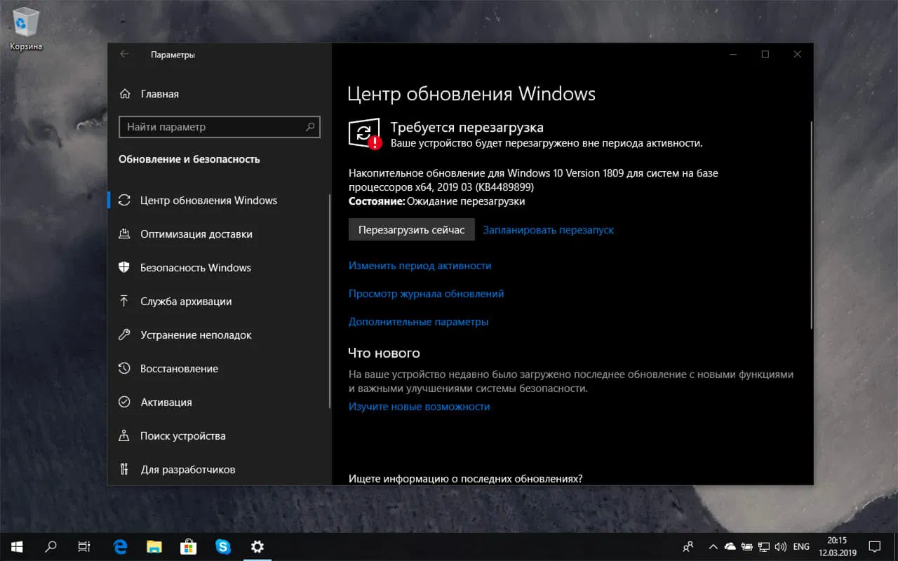 ��������� ���������� KB4489899 (17763.379) ��� Windows 10 ������ 1809