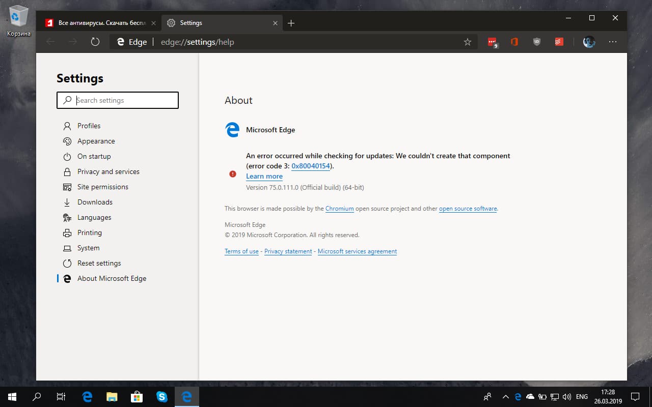 Microsoft Edge ��������� �� Chromium � Blink