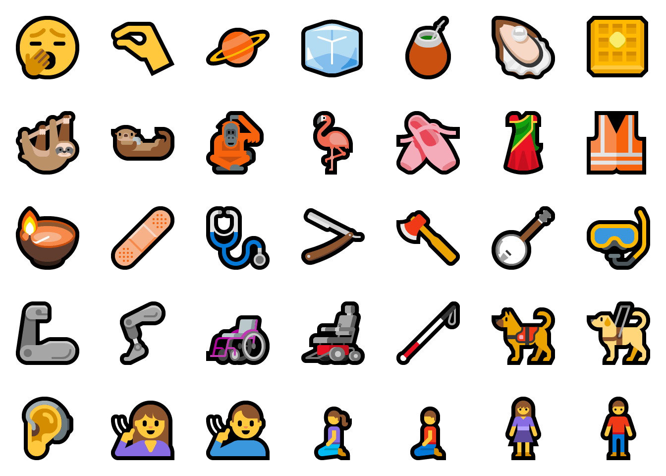 поддержка новых смайликов Emoji 12.0