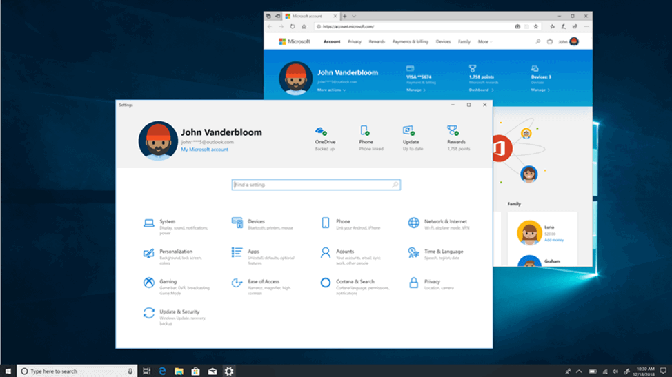 Приложение Параметры