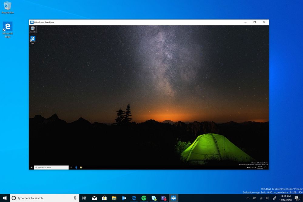 ����� Windows 10 May 2019 Update (������ 1903): ��������� � Windows � Windows Sandbox