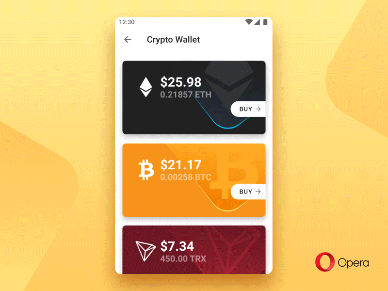 Opera 54 ��� Android: ��������� Bitcoin � TRON