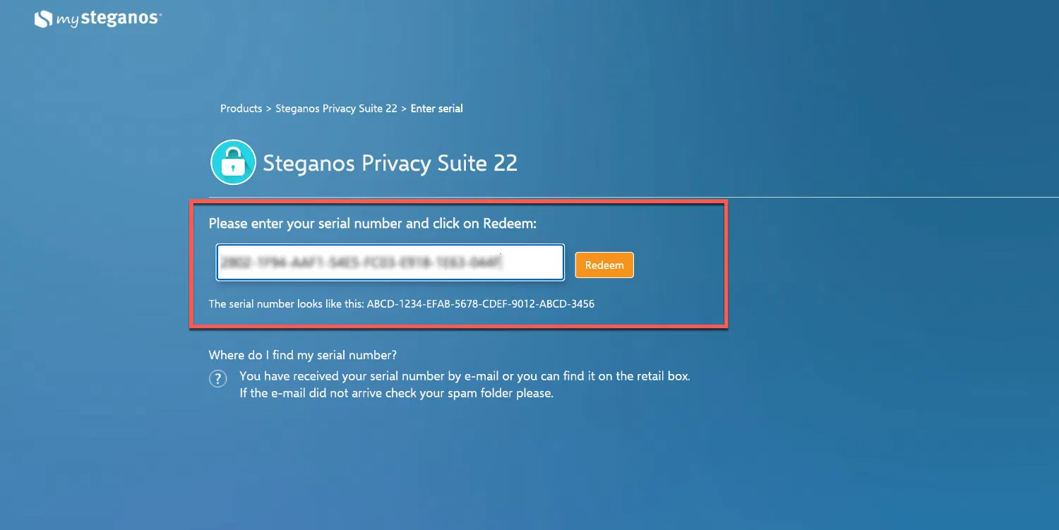 ���������� �������� Steganos Privacy Suite