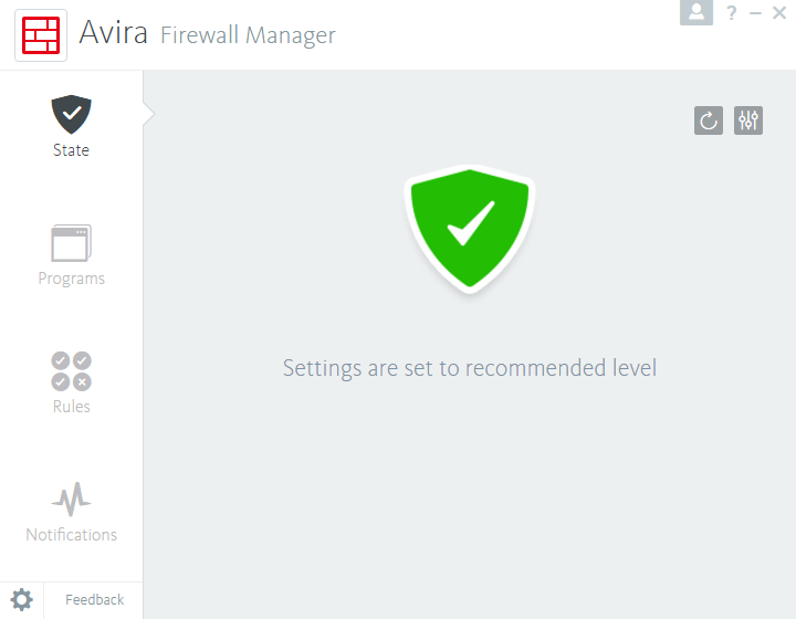Avira Firewall Manager ������� ��������� ������������ Windows
