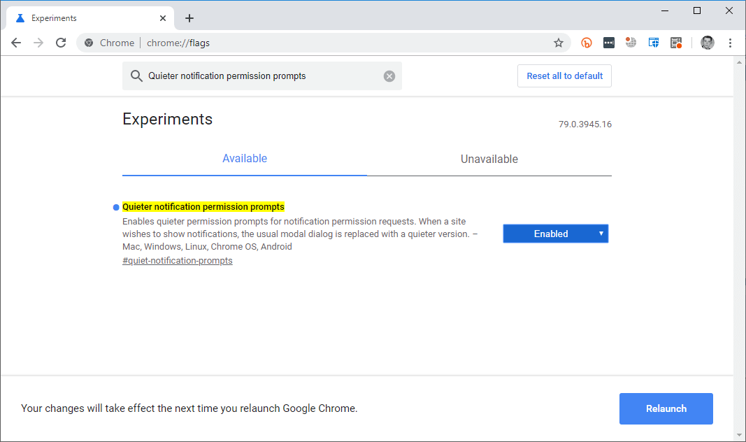 Quieter notification permission prompts