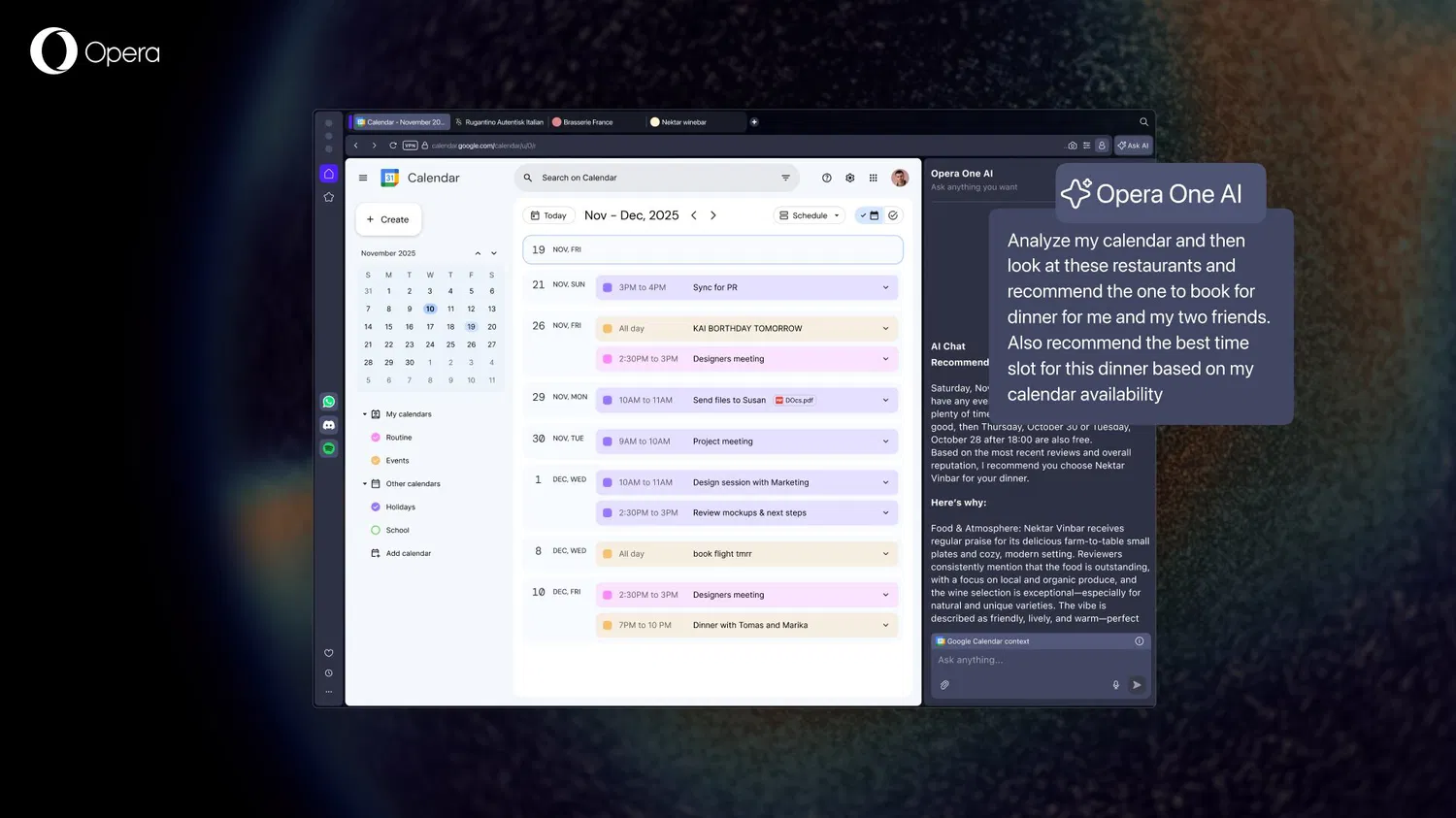 ��������� Opera One AI