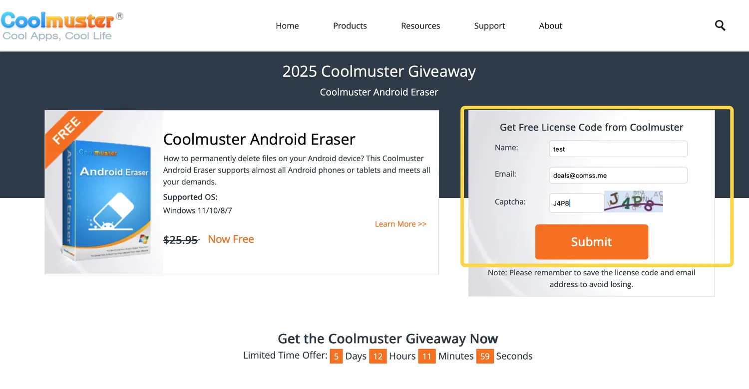 ���������� �������� Coolmuster Android Eraser ��� Windows