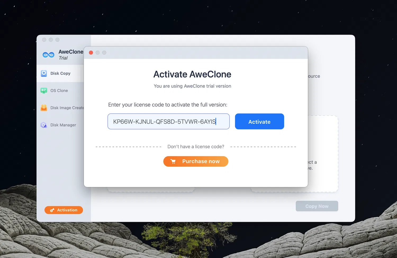 ���������� �������� AweClone