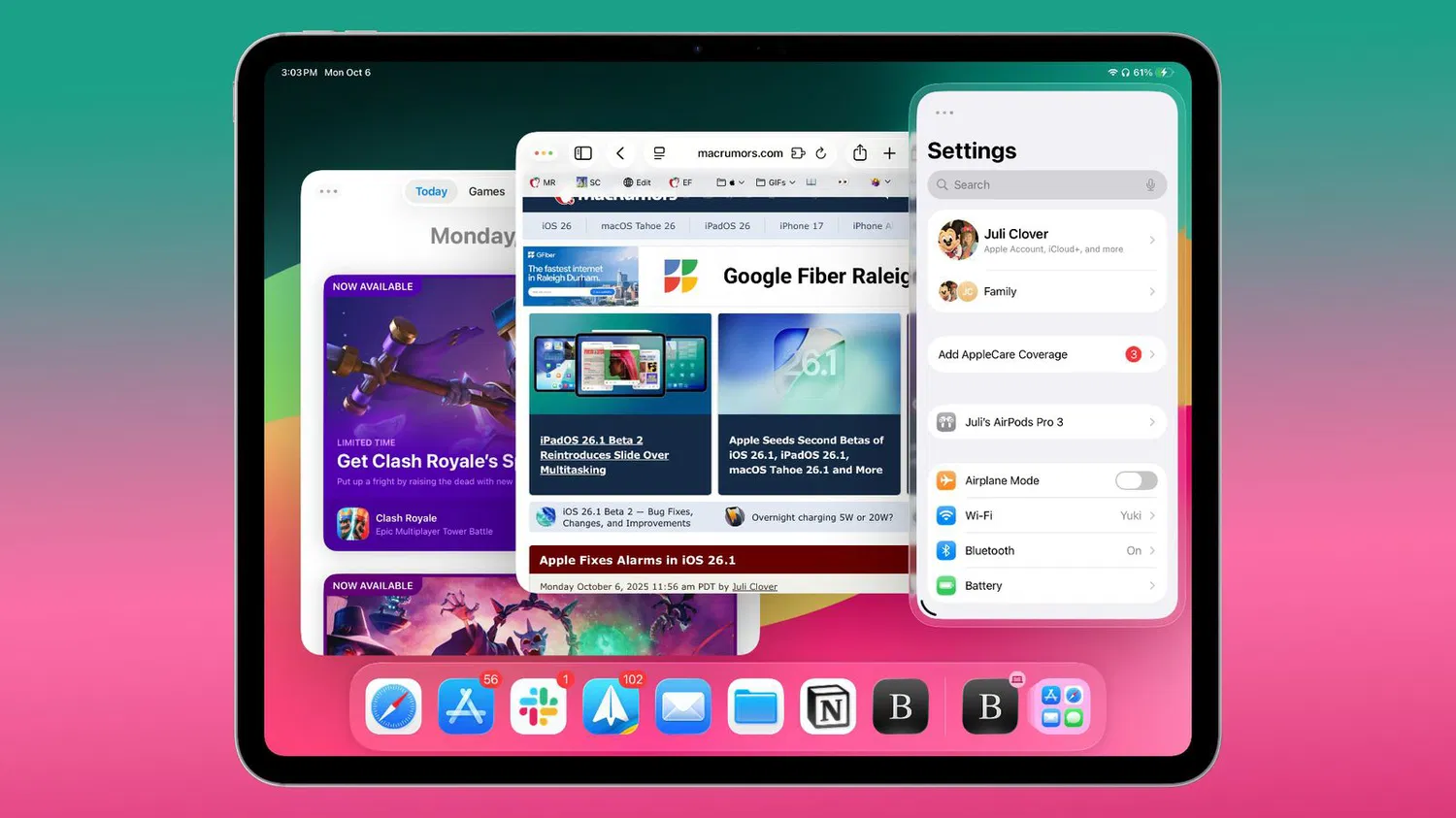 iPadOS Multitasking