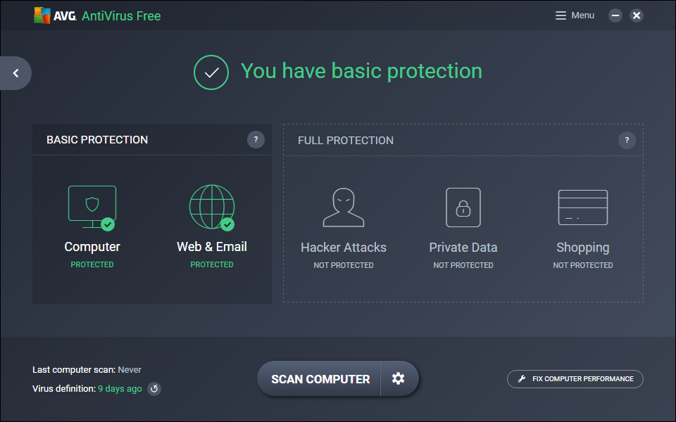 �������� AVG Antivirus BETA � ������� Avast