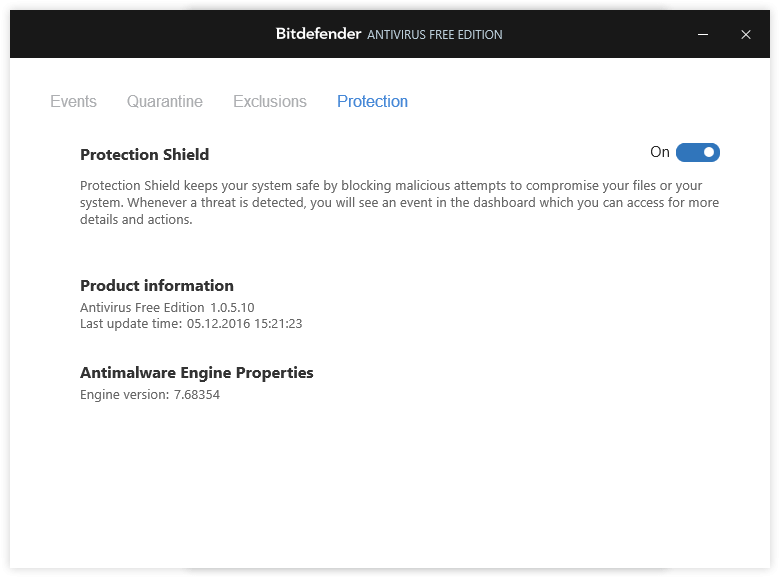 ����� Bitdefender Antivirus Free Edition (2017) -  ������ ����������
