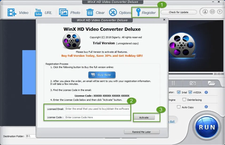 WinX HD Video Converter Deluxe � ���������� ��������