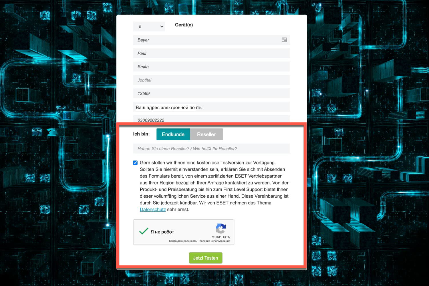 ���������� �������� ESET Endpoint Security ��� Windows