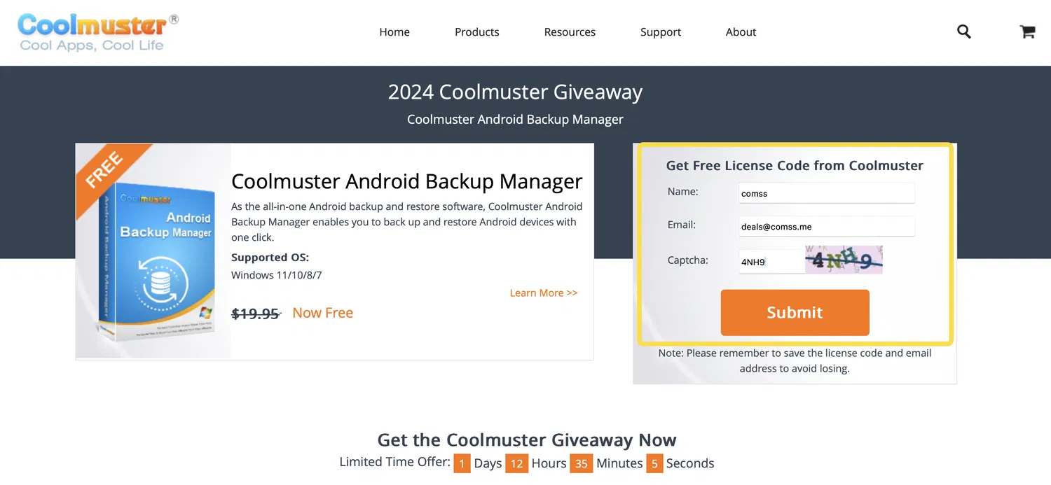 ���������� �������� Coolmuster Android Backup Manager ��� Windows