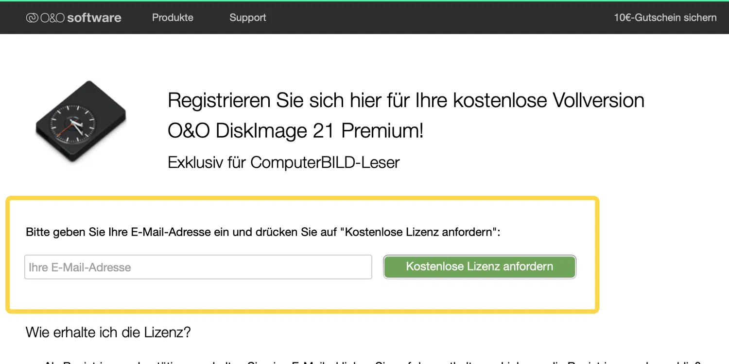 ���������� �������� O&O DiskImage 20 Pro