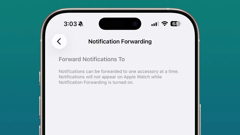Notification Forwarding � iOS 26.3