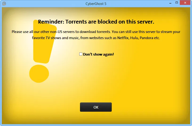 � CyberGhost VPN 5 �������� ������ ����������
