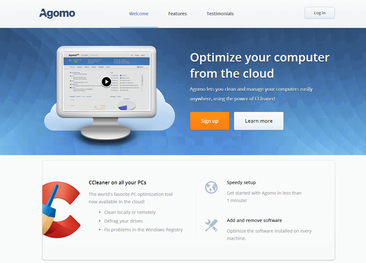 �������� ����������� �� � ������� Agomo �� �������� Piriform