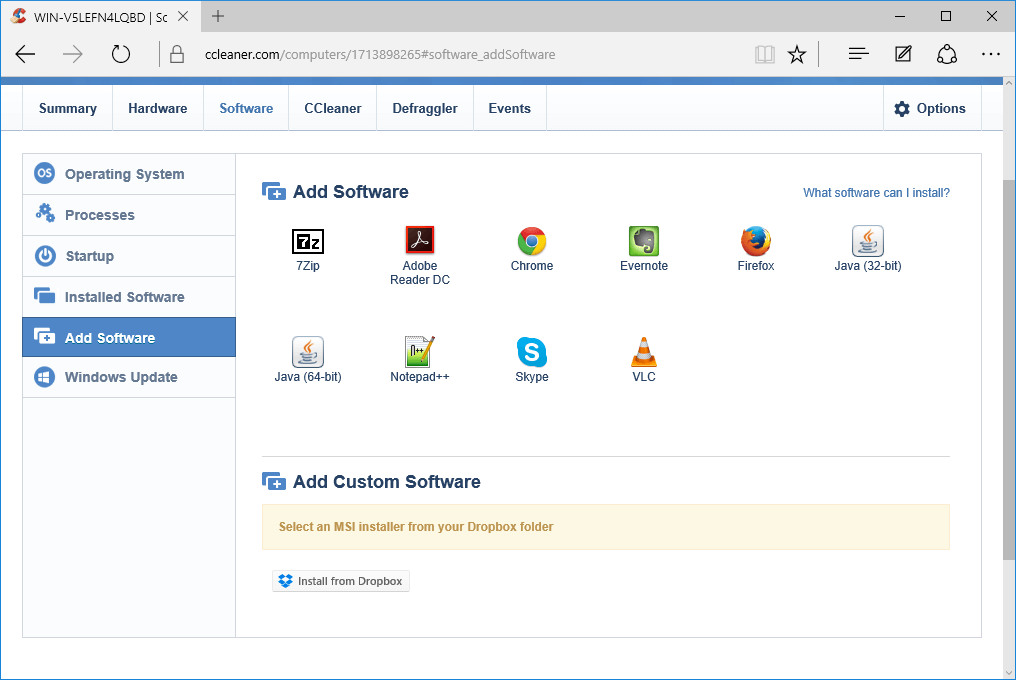 ����� CCleaner Cloud: ��������� ��