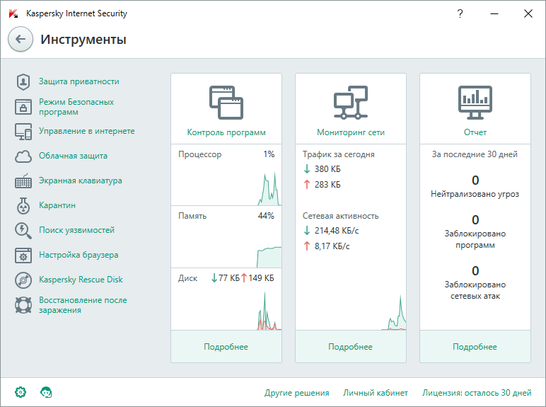 ����� Kaspersky Internet Security (2016): �����������