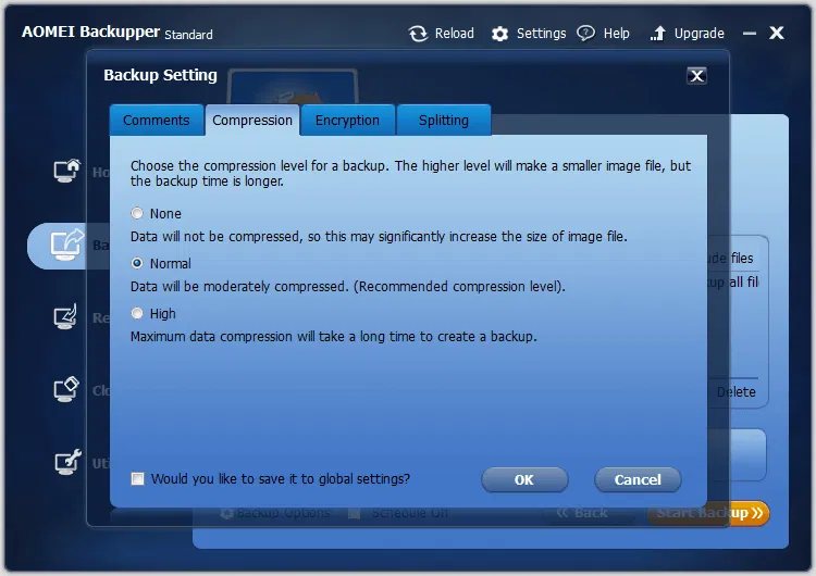 ����� AOMEI Backupper Standard: ���������� ���������� �����������