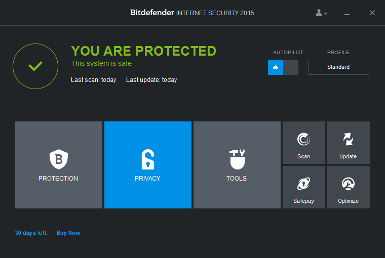 ����� � Bitdefender Internet Security 2015